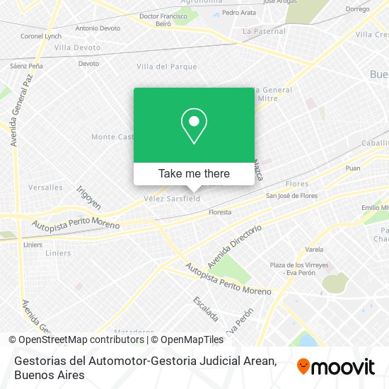 Gestorias del Automotor-Gestoria Judicial Arean map