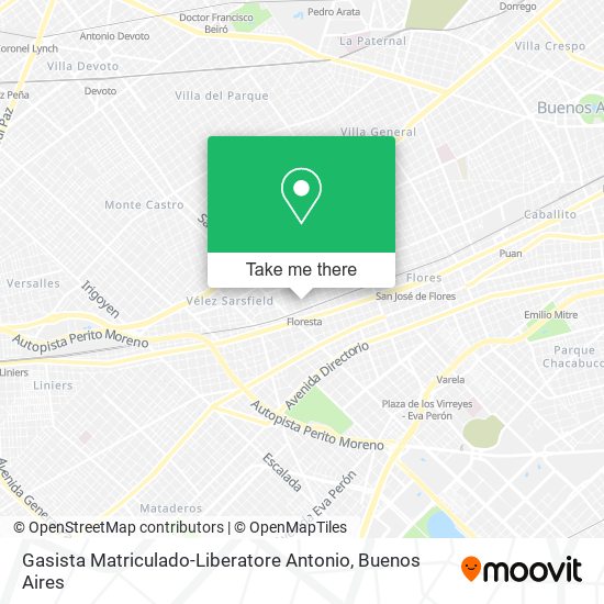 Mapa de Gasista Matriculado-Liberatore Antonio
