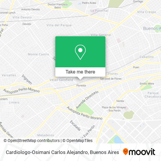 Cardiologo-Osimani Carlos Alejandro map