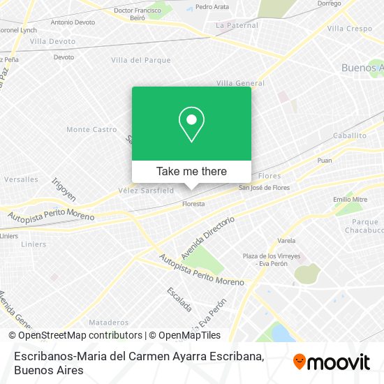 Escribanos-Maria del Carmen Ayarra Escribana map