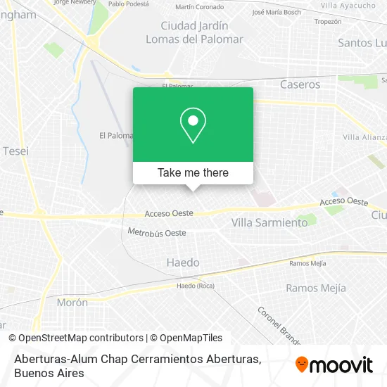 Aberturas-Alum Chap Cerramientos Aberturas map