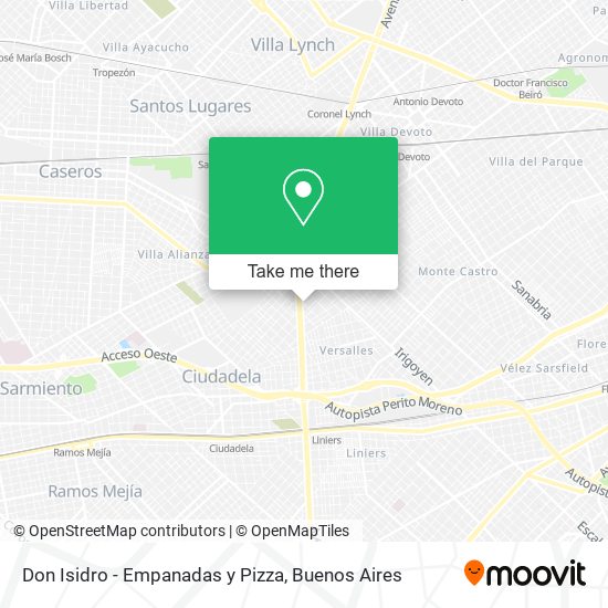 Don Isidro - Empanadas y Pizza map