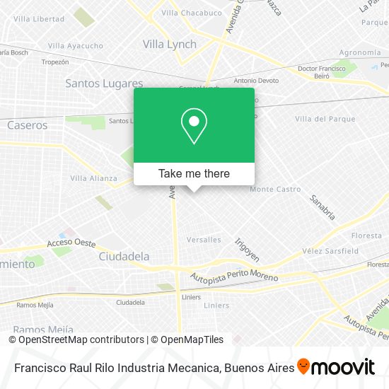 Francisco Raul Rilo Industria Mecanica map