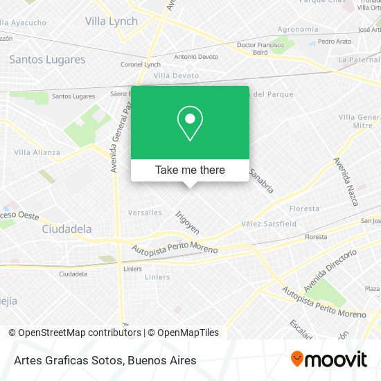 Artes Graficas Sotos map