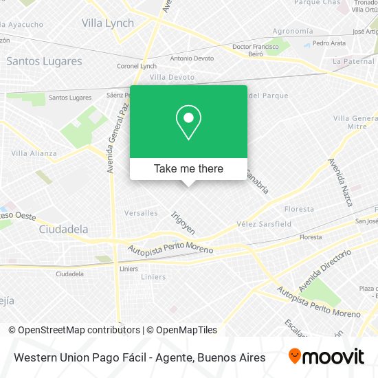 Western Union Pago Fácil - Agente map