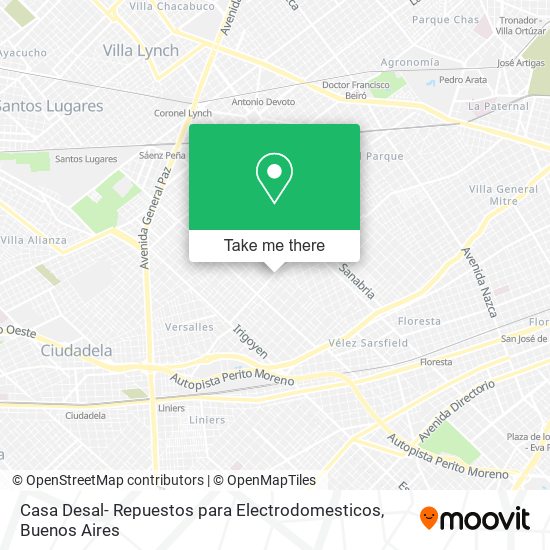 Casa Desal- Repuestos para Electrodomesticos map