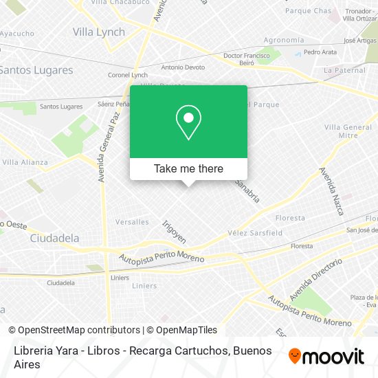 Libreria Yara - Libros - Recarga Cartuchos map