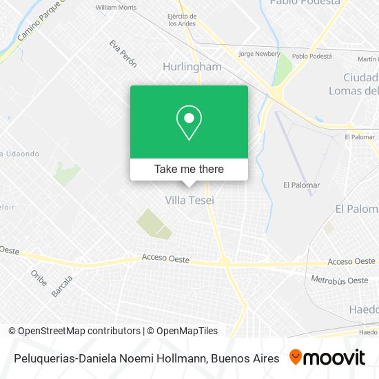Mapa de Peluquerias-Daniela Noemi Hollmann