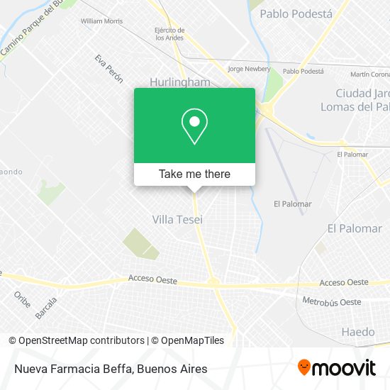 Nueva Farmacia Beffa map