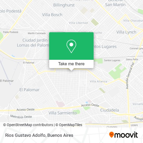 Rios Gustavo Adolfo map