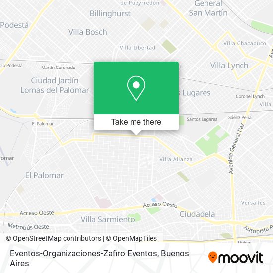 Eventos-Organizaciones-Zafiro Eventos map