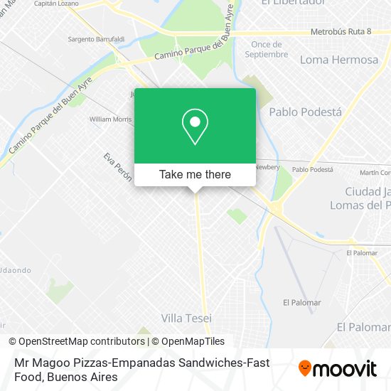 Mr Magoo Pizzas-Empanadas Sandwiches-Fast Food map