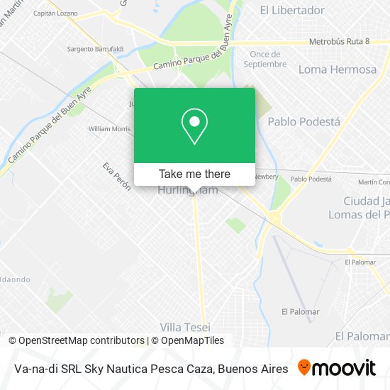 Va-na-di SRL Sky Nautica Pesca Caza map