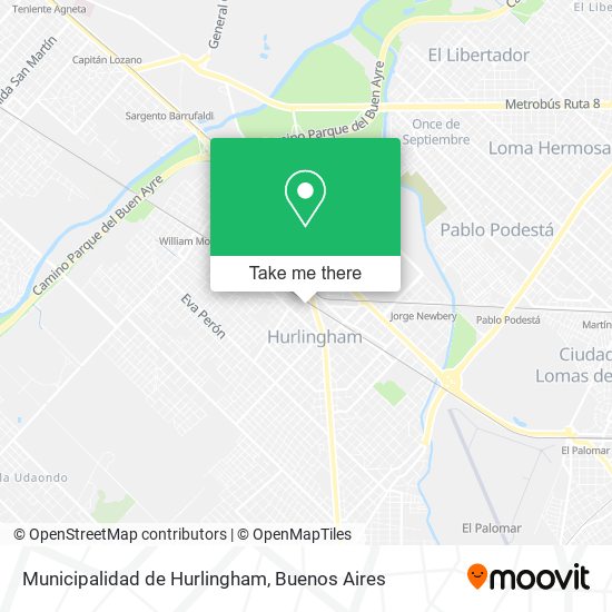 Municipalidad de Hurlingham map