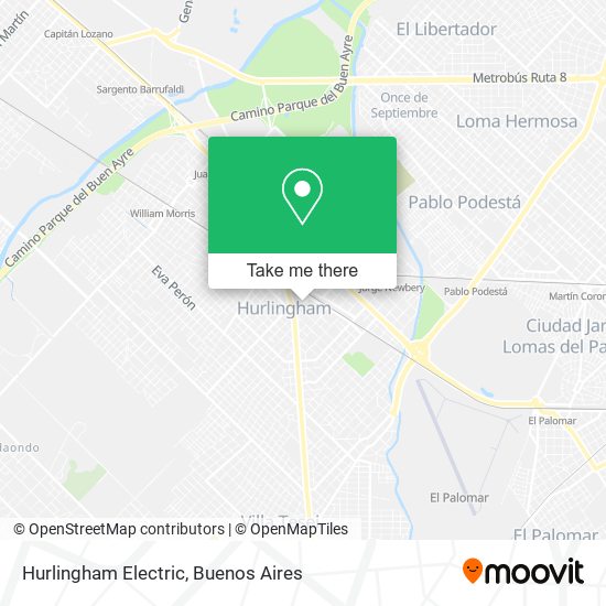 Mapa de Hurlingham Electric