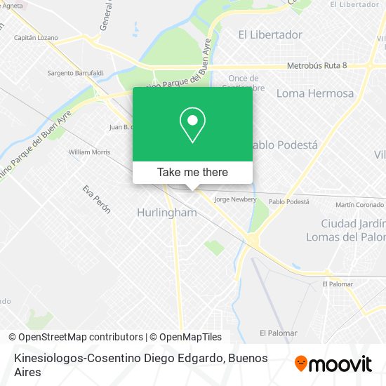 Mapa de Kinesiologos-Cosentino Diego Edgardo