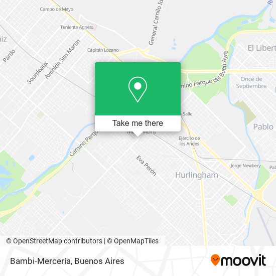 Bambi-Mercería map