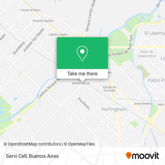 Mapa de Servi Cell