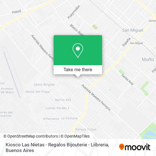 Kiosco Las Nietas - Regalos Bijouterie - Liibreria map
