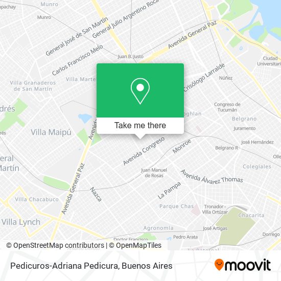 Mapa de Pedicuros-Adriana Pedicura