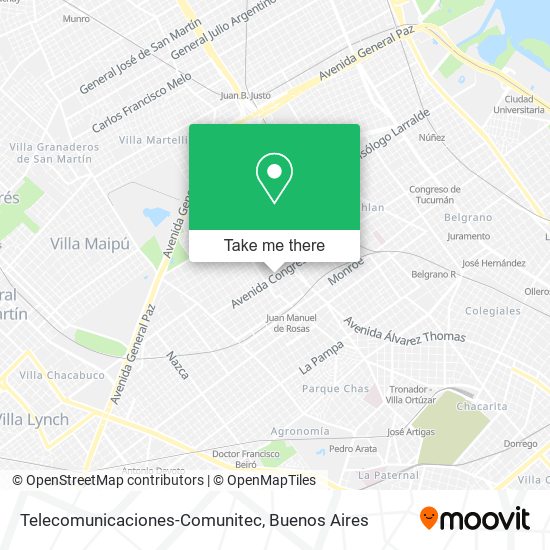 Mapa de Telecomunicaciones-Comunitec