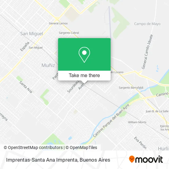 Mapa de Imprentas-Santa Ana Imprenta