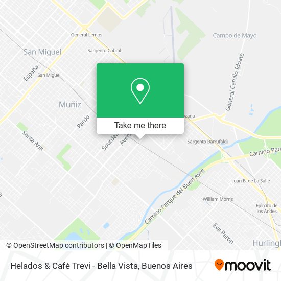 Mapa de Helados & Café Trevi - Bella Vista