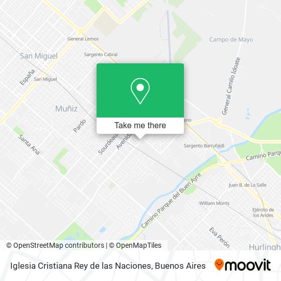 Mapa de Iglesia Cristiana Rey de las Naciones