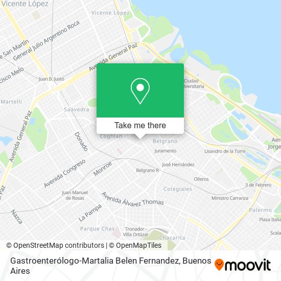 Mapa de Gastroenterólogo-Martalia Belen Fernandez