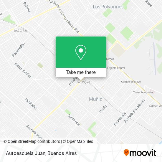 Mapa de Autoescuela Juan