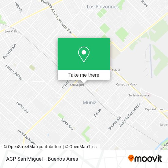 ACP San Miguel - map