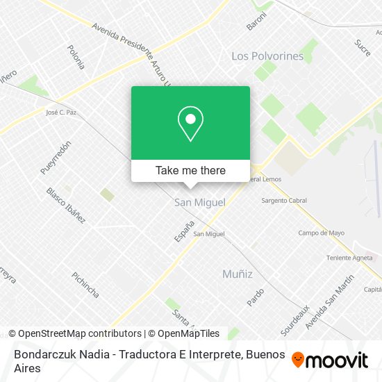 Bondarczuk Nadia - Traductora E Interprete map