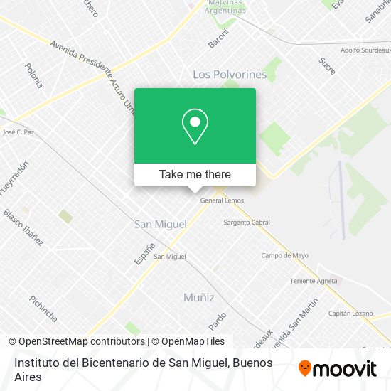 Instituto del Bicentenario de San Miguel map