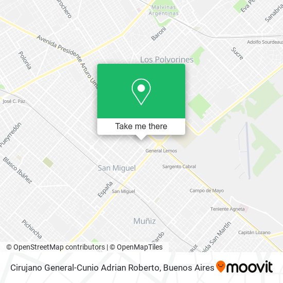 Cirujano General-Cunio Adrian Roberto map
