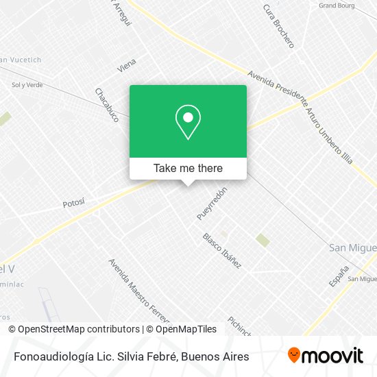 Fonoaudiología Lic. Silvia Febré map
