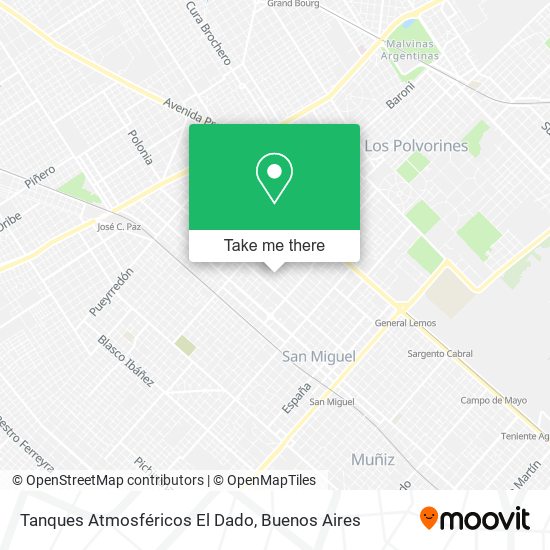 Tanques Atmosféricos El Dado map