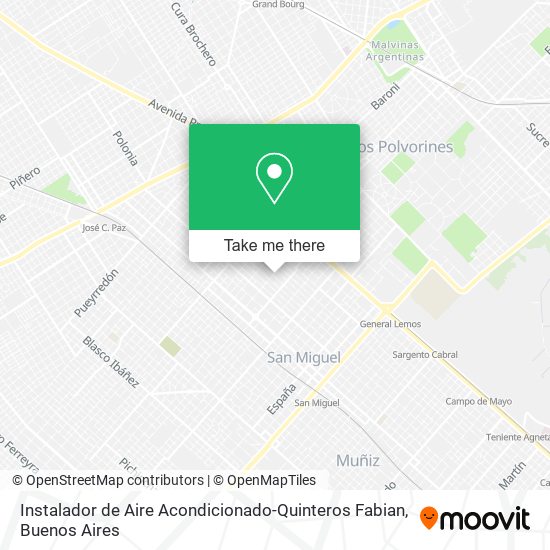 Instalador de Aire Acondicionado-Quinteros Fabian map