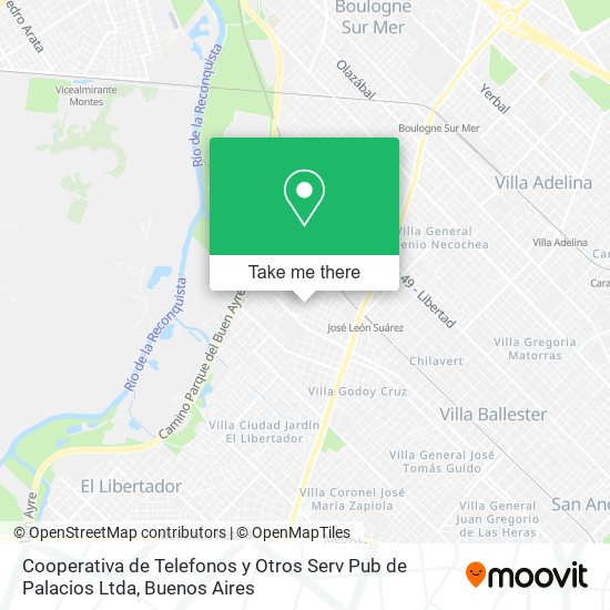 Cooperativa de Telefonos y Otros Serv Pub de Palacios Ltda map