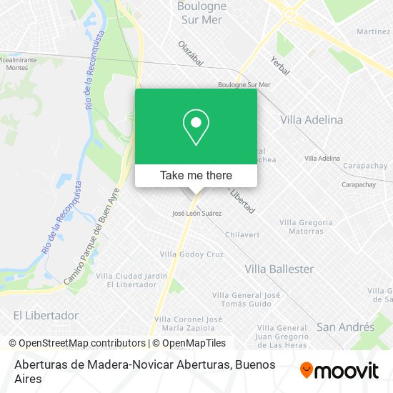 Mapa de Aberturas de Madera-Novicar Aberturas