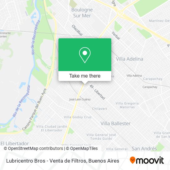 Lubricentro Bros - Venta de Filtros map