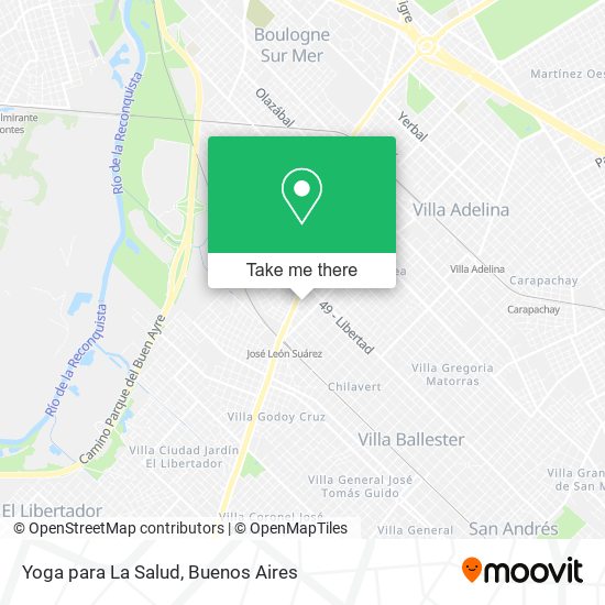 Yoga para La Salud map