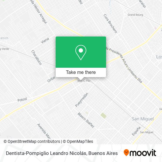 Dentista-Pompiglio Leandro Nicolás map