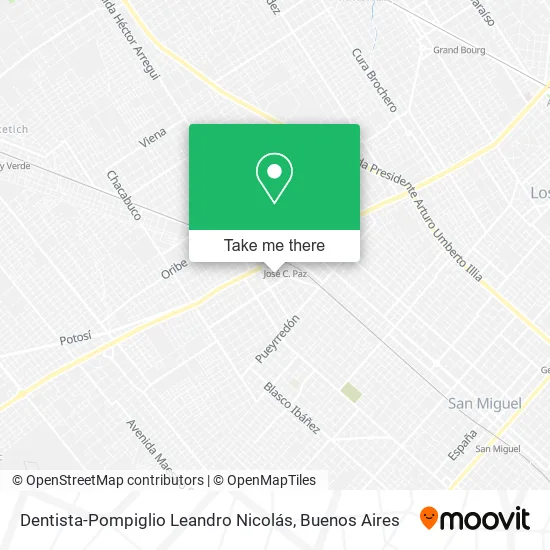 Mapa de Dentista-Pompiglio Leandro Nicolás