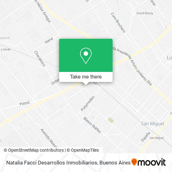 Natalia Facci Desarrollos Inmobiliarios map