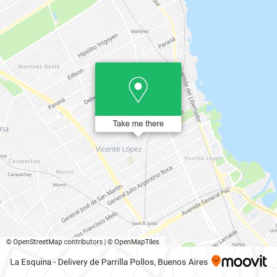 Mapa de La Esquina - Delivery de Parrilla Pollos