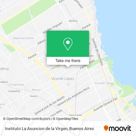Mapa de Instituto La Asuncion de la Virgen