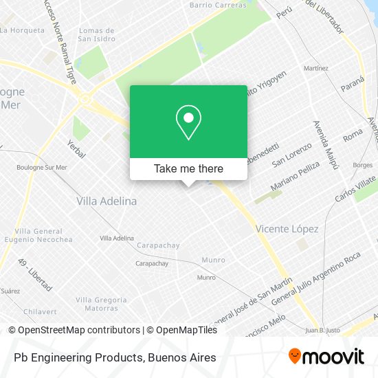 Pb Engineering Products map