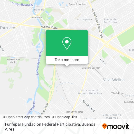 Mapa de Funfepar Fundacion Federal Participativa