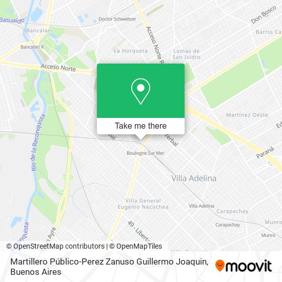 Mapa de Martillero Público-Perez Zanuso Guillermo Joaquin