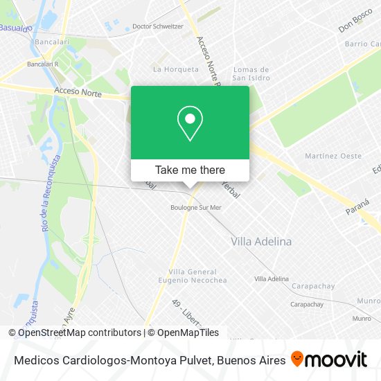 Mapa de Medicos Cardiologos-Montoya Pulvet